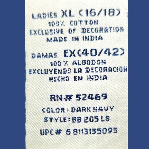 BOBBIE BROOKS Vintage Quilted Pattern Floral,Heart,Embroidery design Blouse - Picture 11 of 14